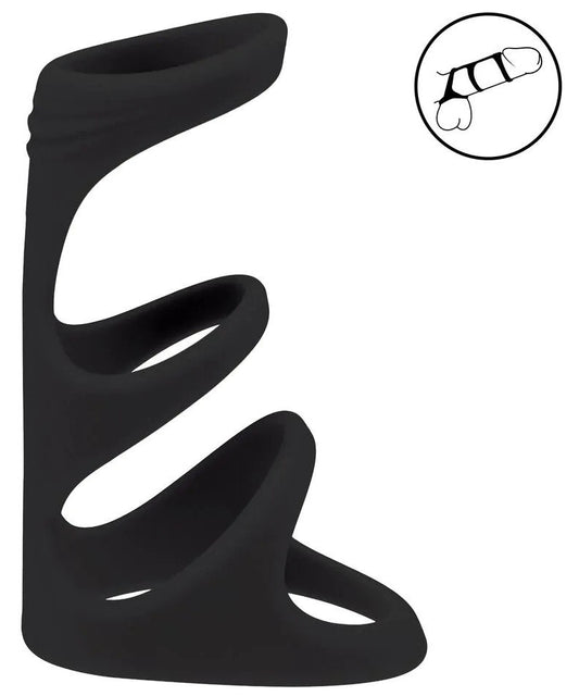Anneau pénien 3-Loop Noir