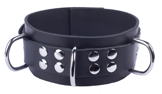 Collier en cuir Ultra Noir
