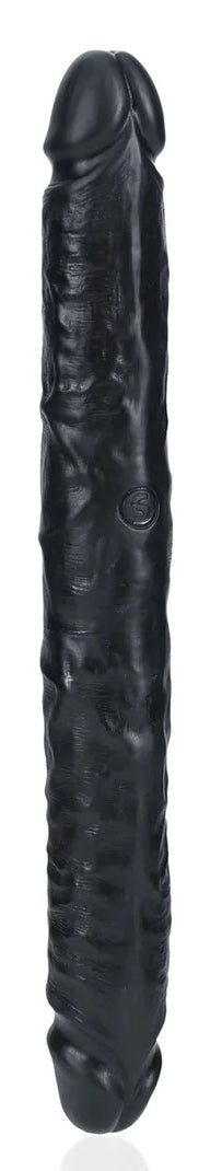Double Gode Straight Slim 30.5 x 3.5cm Noir