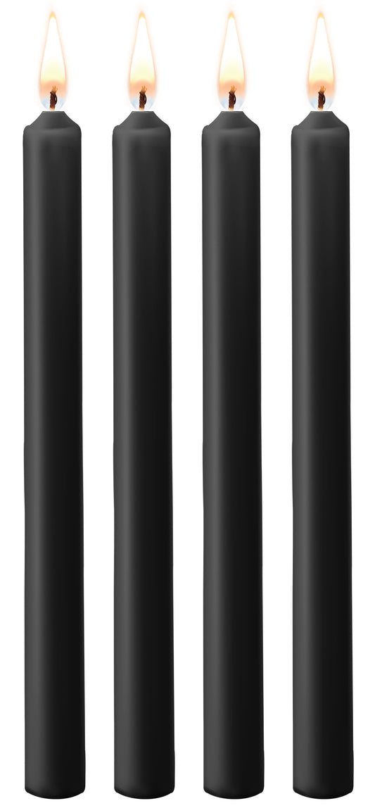 Lot de 4 bougies SM Teasing Wax Noire