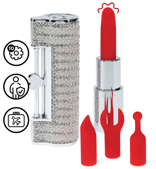 Mini Vibro 4 embouts Angel Argent