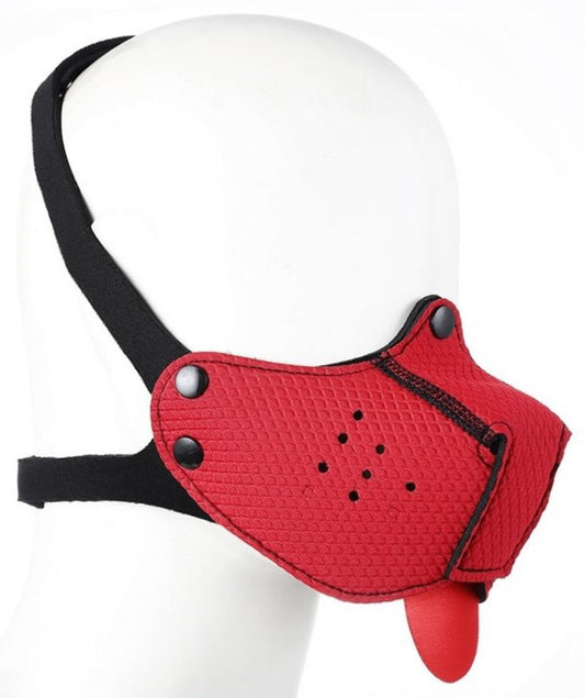 Museau Langue Néoprène Puppy Rouge