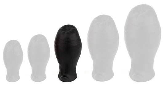 Plug Egg Ass M 9.5 x 5.3cm Noir