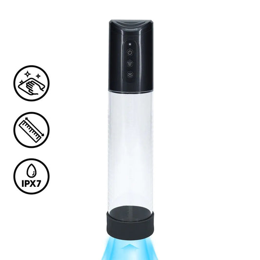 Pompe à pénis Hyperpump 20 x 5.8 cm Noire