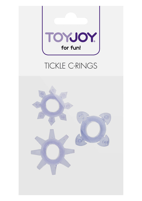 3 cockrings mini Tickle C-Rings Violet