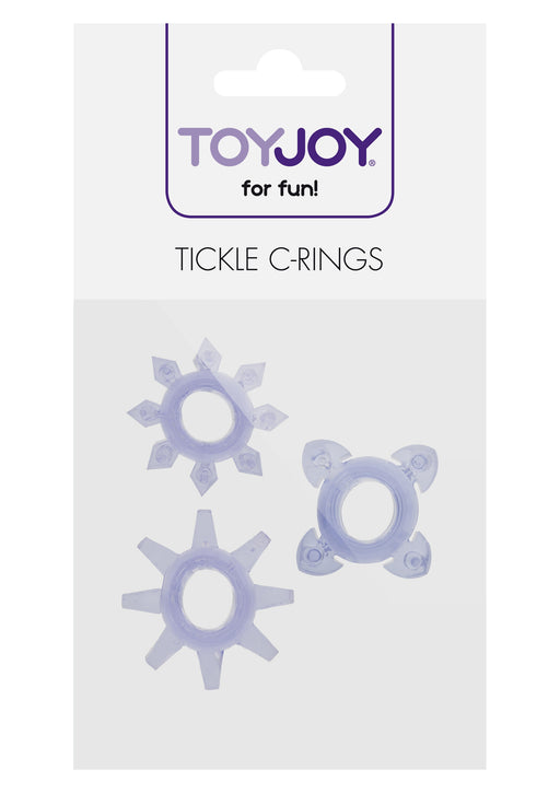 3 cockrings mini Tickle C-Rings Violet