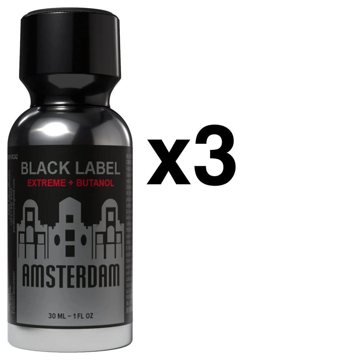 Amsterdam Black Label Extreme 30ml x3