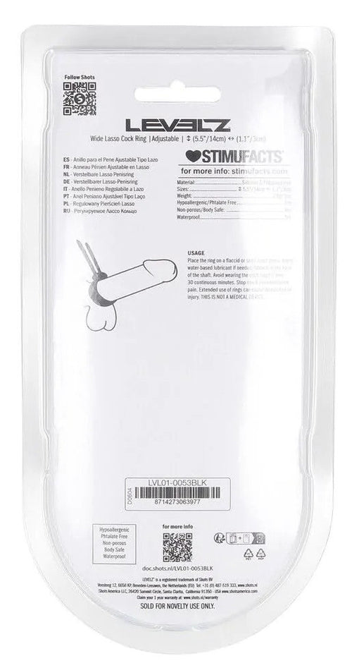 Anneau ajustable Wide Lasso 35-65 mm Noir