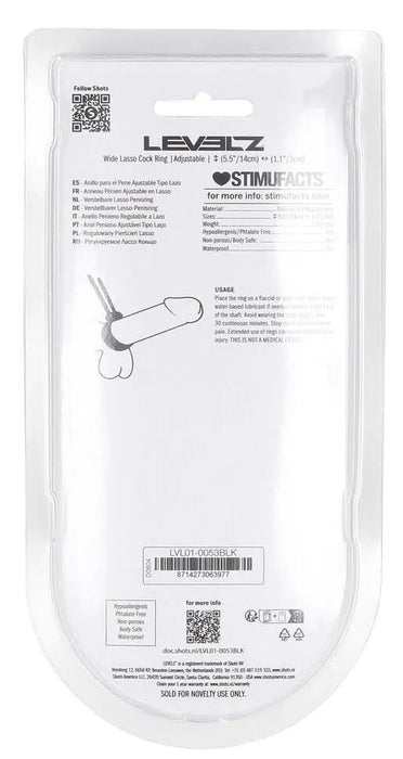 Anneau ajustable Wide Lasso 35-65 mm Noir