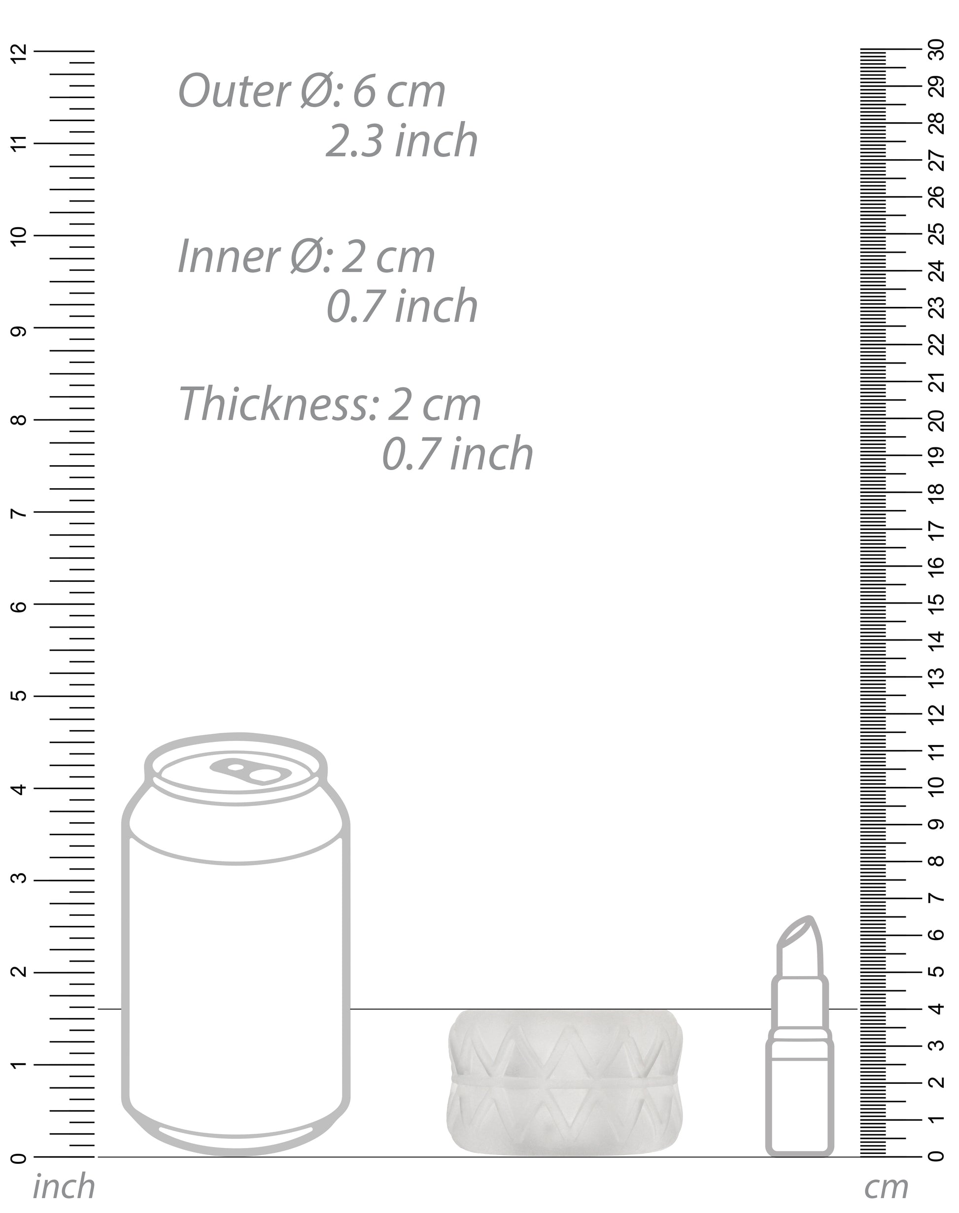 Anneau de masturbation Réversible Textured Sono n92