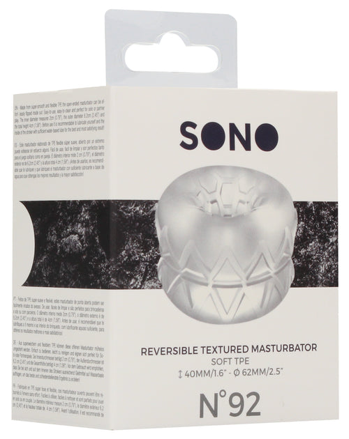 Anneau de masturbation Réversible Textured Sono n92