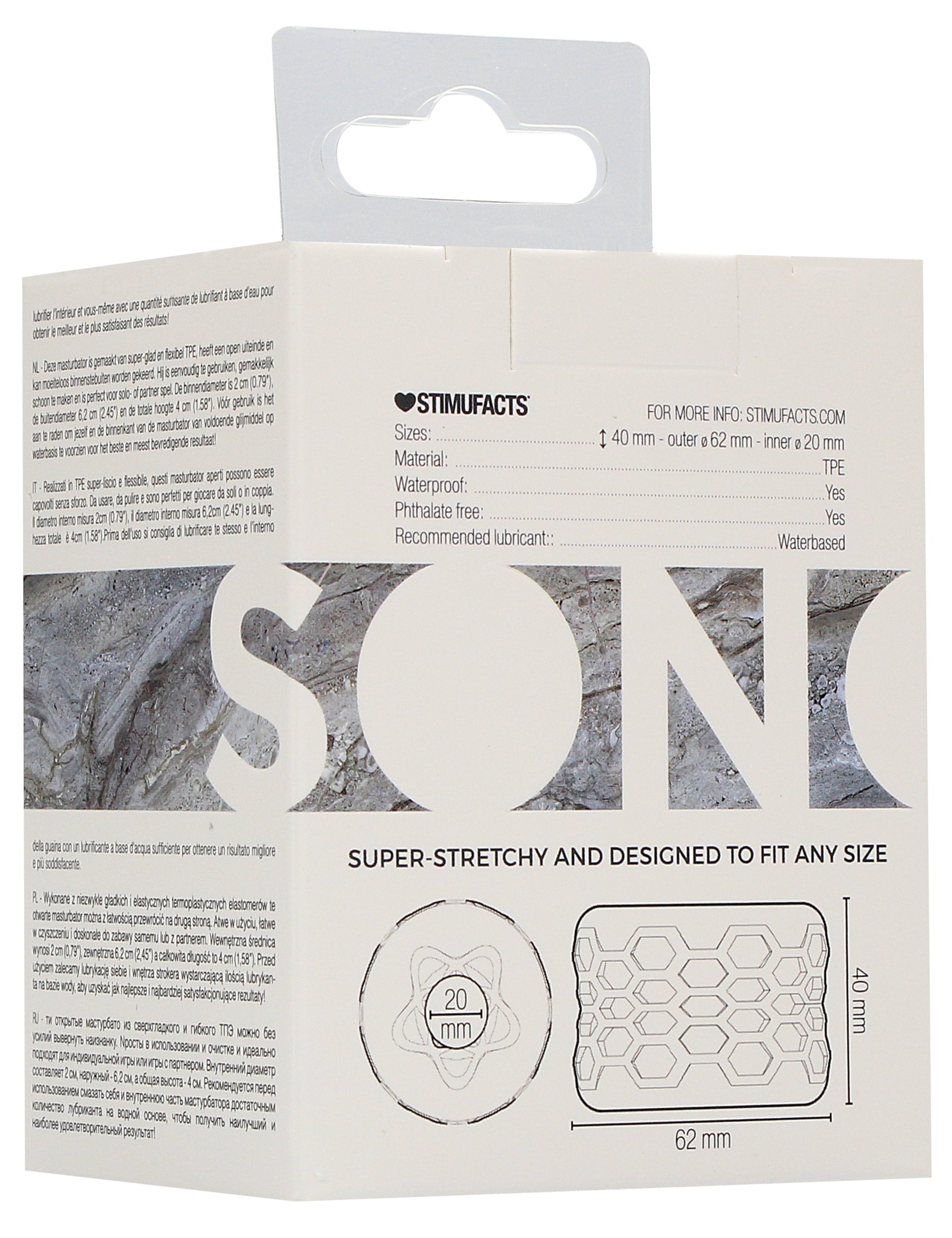 Anneau de masturbation Textured Sonon n94