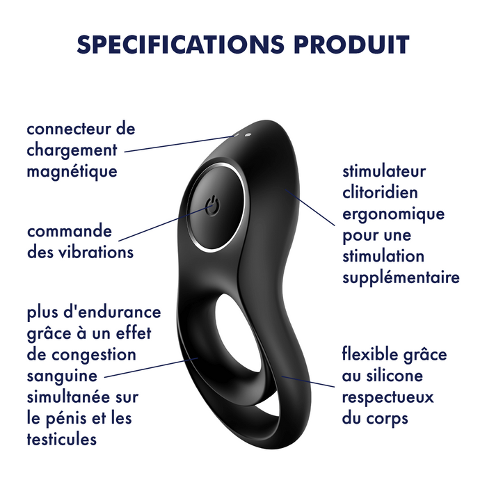 Anneau pénien vibrant Legendary Duo Satisfyer