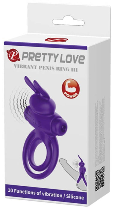 Anneau vibrant avec Rabbit Bunny Ring 27mm