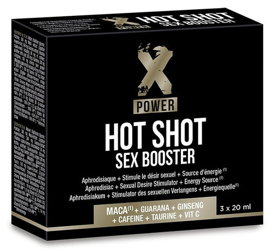 Aphrodisiaque HOT SHOT SEX BOOSTER XPower 3 x 20ml