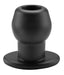 Ass Tunnel Plug Silicone Noir Extra-Large 9 x 7 cm
