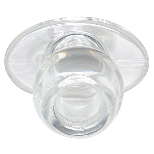 Ass Tunnel Plug Silicone Transparent Extra-Large 9 x 7 cm