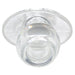 Ass Tunnel Plug Silicone Transparent Extra-Large 9 x 7 cm