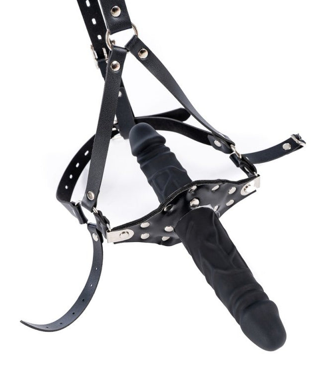 Bâillon avec gode Strap Dick 12cm