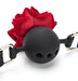 Baillon Boule avec Rose Bud Gag Rouge