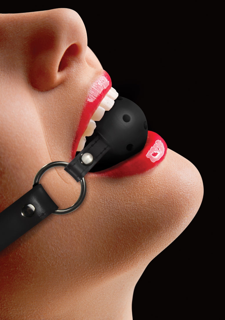Bâillon Boule gag Strap Noir