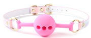 Bâillon Boule Laser Rose