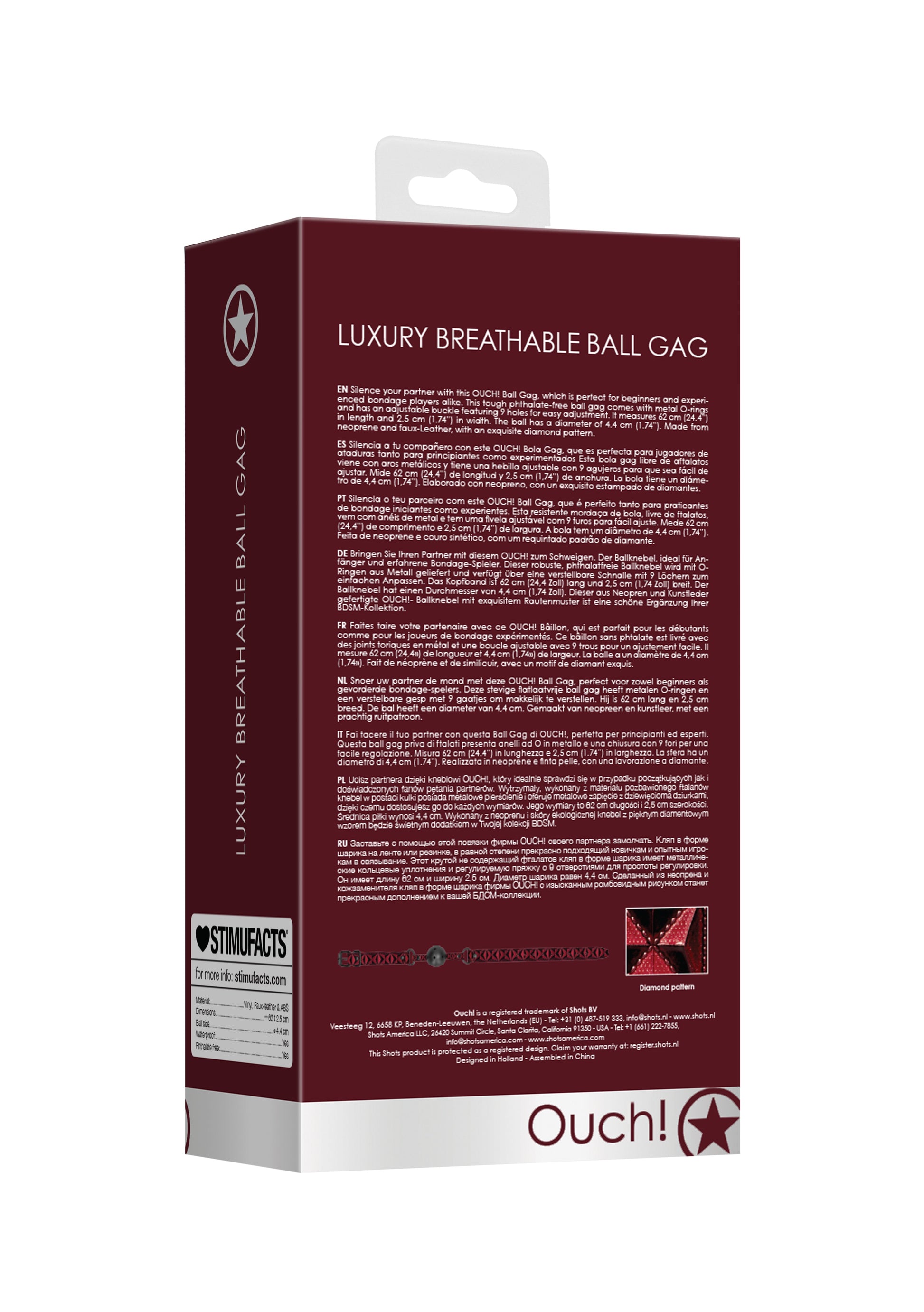 Baillon Boule LUXURY Rouge