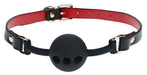 Bâillon-Boule Milan 41mm Noir et Rouge