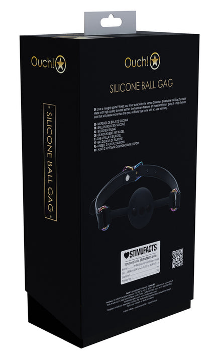 Bâillon-Boule Venise 41mm Noir