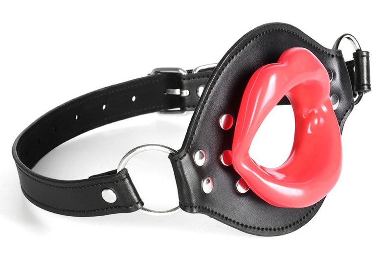 Bâillon Lips Gag Noir-Rouge