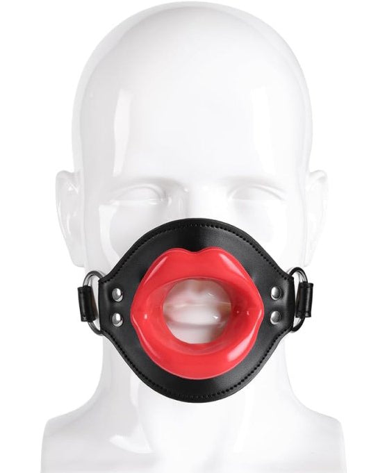 Bâillon Lips Gag Noir-Rouge