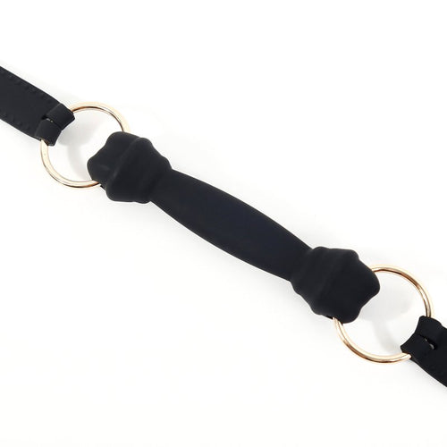 Bâillon Mors Silicone Morsum 11.5cm Noir