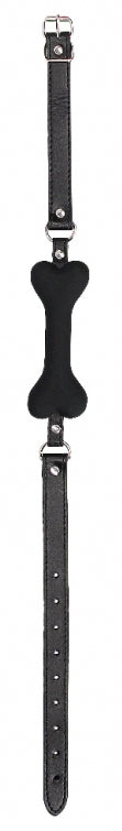 Bâillon Os Silicone Noir