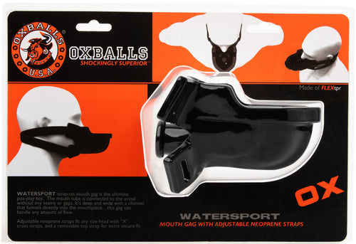 Bâillon Urinoir Oxballs WaterSport Noir