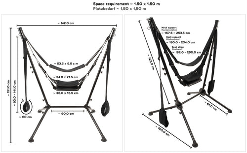 Balançoire autoportante Sex Swing Noire
