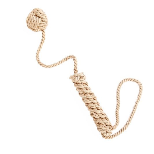 Balle-Corde Puppyball Beige