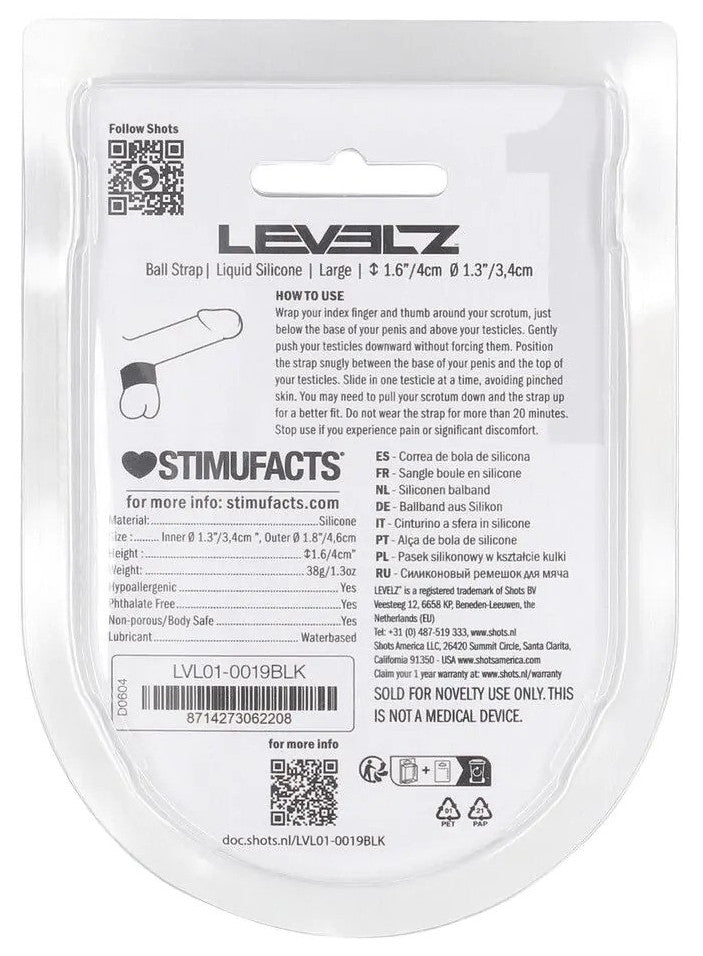 Ballstretcher Ball Strap L 34 mm - Hauteur 4cm