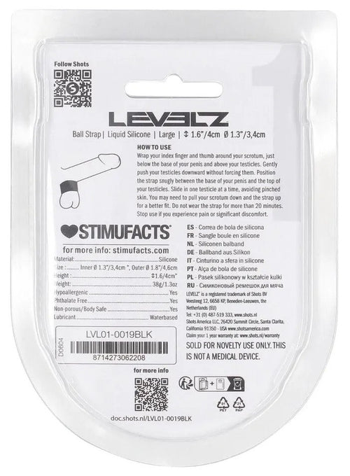 Ballstretcher Ball Strap L 34 mm - Hauteur 4cm