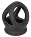 Ballstretcher en silicone Alpha Dual 37 mm Noir