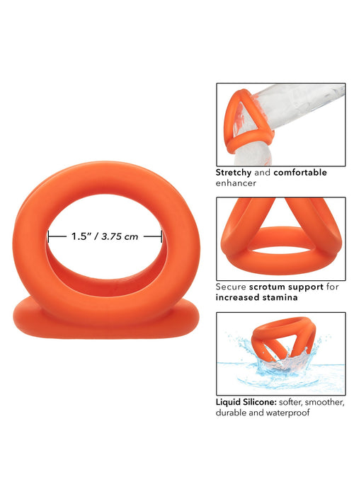 Ballstretcher en silicone Alpha Tri-Ring 38 mm Orange