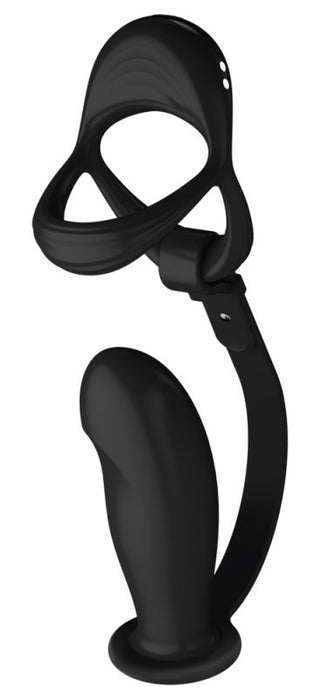 Ballstretcher et Plug Ass Curve 10 x 3.6 cm-10 Vibrations