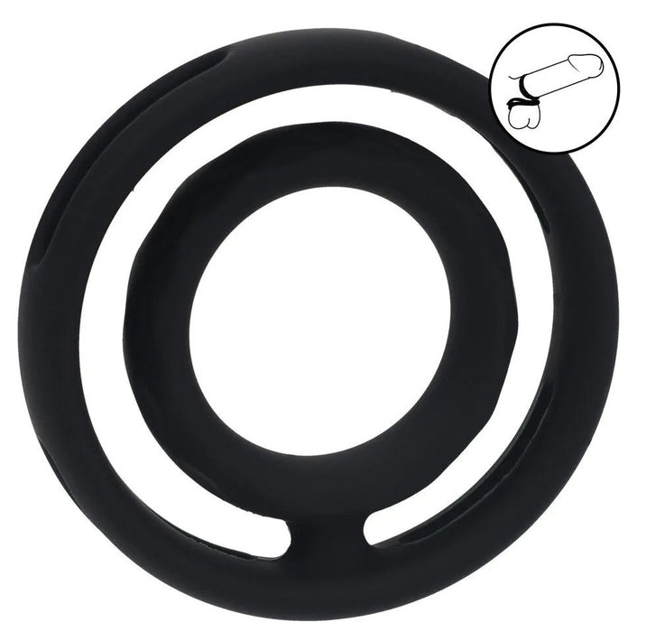 Ballstretcher Grooved Noir Noir
