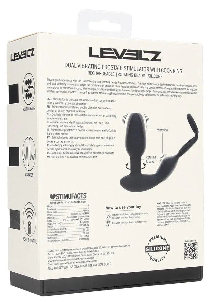 Ballstretcher Plug Dual Vibe 10.5 x 3.8cm