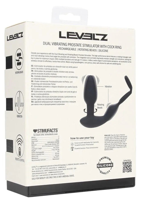 Ballstretcher Plug Dual Vibe 10.5 x 3.8cm