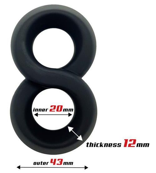 Ballstretcher souple Doble Rings Noir