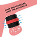 Ballstretcher souple Doblo 30 mm - Hauteur 4 cm Noir-Rouge