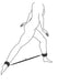 Barre ajustable en métal avec Menottes