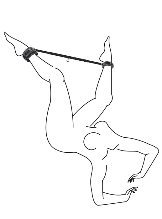 Barre ajustable en métal avec Menottes