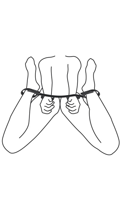 Barre de bondage avec 4 Menottes