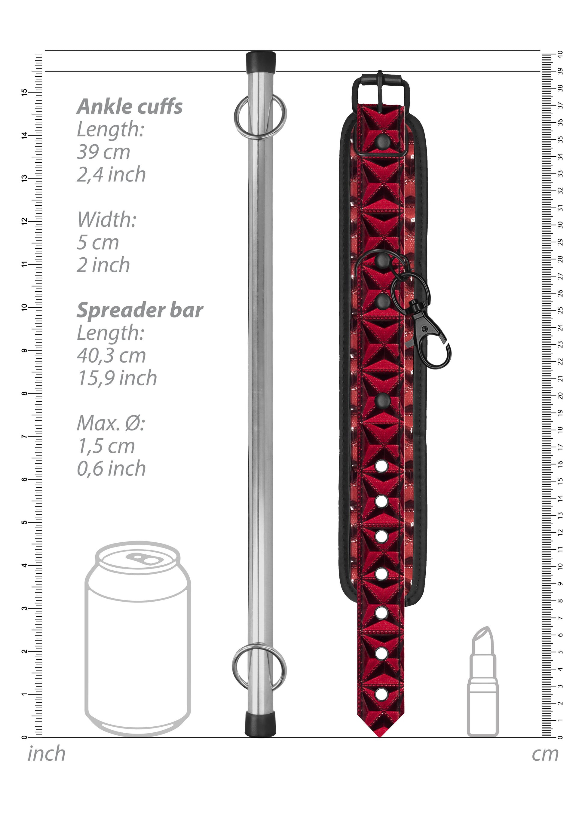 Barre de maintien pour Chevilles 40cm
